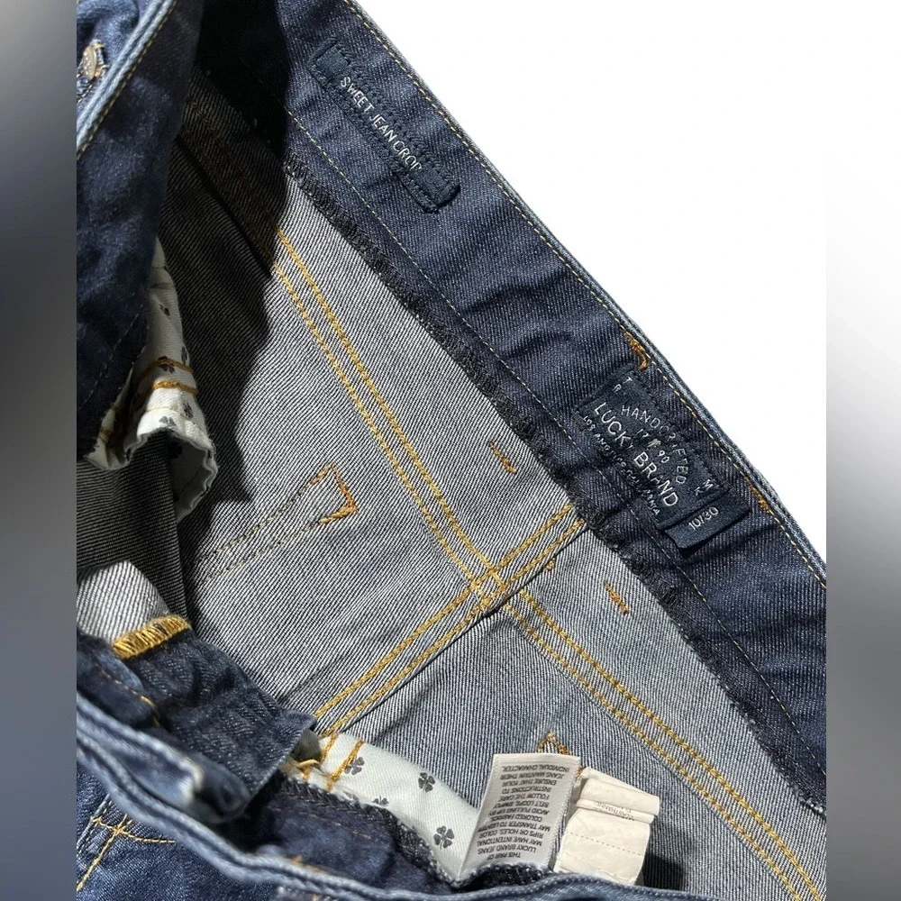 Lucky Brand Sweet Jean Crop Dark Wash Straight Leg Denim‎ Jeans Women 10/30